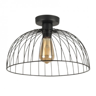 Kade Megapap E27 metallic ceiling lamp in black color Ø40x35cm.