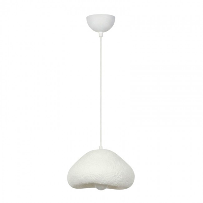 Lora Megapap E27 fiberglass ceiling lamp in white color 32x28x120cm.