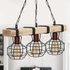 Lumenia Megapap wooden - metallic ceiling light in natural - black color 50x14x80cm.