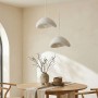 Luna Megapap E27 fiberglass ceiling lamp in white color Ø74x115cm.
