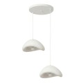 Luna Megapap E27 fiberglass ceiling lamp in white color Ø74x115cm.