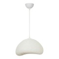 Φωτιστικό οροφής Luna Megapap E27 fiberglass μονόφωτο χρώμα λευκό 30x21x120εκ.