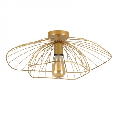 Madar Megapap E27 metallic ceiling lamp in gold color Ø52x20cm.