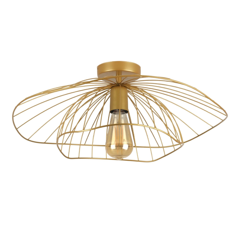 Madar Megapap E27 metallic ceiling lamp in gold color Ø52x20cm.