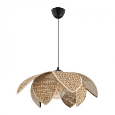 Magnolia Megapap E27 PVC fabric ceiling lamp in beige color Ø40x55cm.