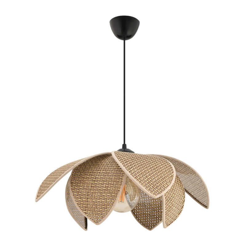 Magnolia Megapap E27 PVC fabric ceiling lamp in beige color Ø40x55cm.