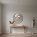 Φωτιστικό οροφής Nua Megapap E27 fiberglass μονόφωτο χρώμα λευκό 40x38x120εκ.