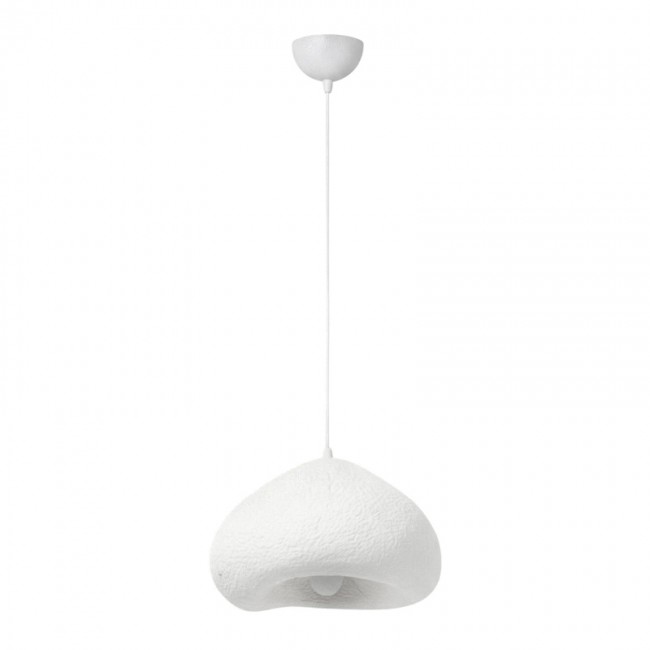 Nua Megapap E27 fiberglass ceiling lamp in white color 40x38x120cm.