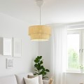 Φωτιστικό οροφής Sora Megapap E27 ύφασμα PVC μονόφωτο χρώμα μπεζ Ø30x70εκ.
