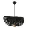 Taco Megapap E27  jute ceiling lamp in black color 51x36x55cm.