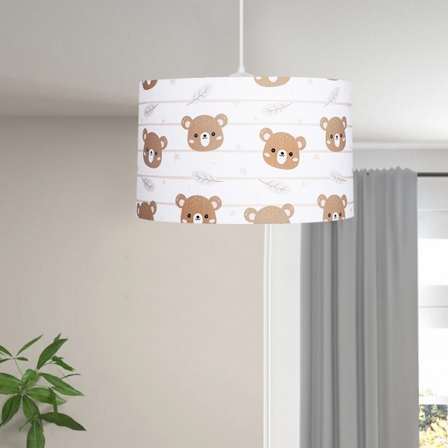 Φωτιστικό οροφής Tale Megapap E27 ύφασμα PVC μονόφωτο πολύχρωμο Ø33x70εκ.