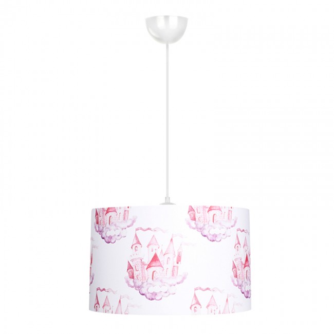 Φωτιστικό οροφής Tale Megapap E27 ύφασμα PVC μονόφωτο πολύχρωμο Ø33x70εκ.