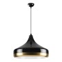 Vasli Megapap E27 metallic ceiling lamp in black color Ø36x42/122cm.