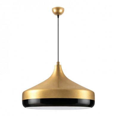 Vasli Megapap E27 metallic ceiling lamp in gold color Ø36x42/122cm.