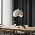Φωτιστικό οροφής Yontu Megapap E27 fiberglass μονόφωτο χρώμα λευκό 34x29x120εκ.