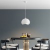 Yontu Megapap E27 fiberglass ceiling lamp in white color 34x29x120cm.