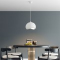 Φωτιστικό οροφής Yontu Megapap E27 fiberglass μονόφωτο χρώμα λευκό 34x29x120εκ.