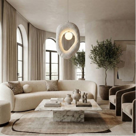Φωτιστικό οροφής Zoga Megapap G9 fiberglass μονόφωτο χρώμα λευκό 30x12x90εκ.