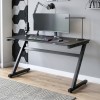 GAMING Desk 120x60cm MDF/Metal Black