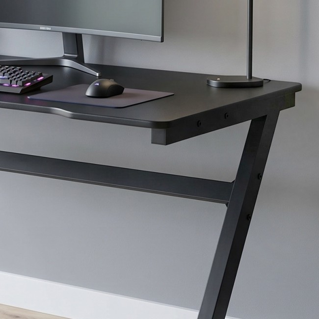 GAMING Desk 120x60cm MDF/Metal Black