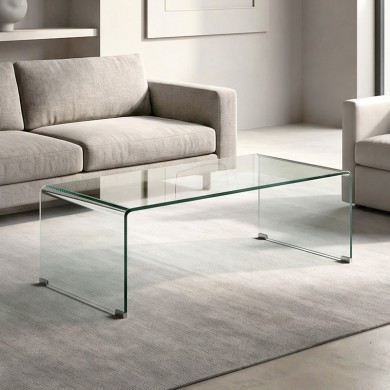 GLASSER Clear Coffee Table 120x60x40cm