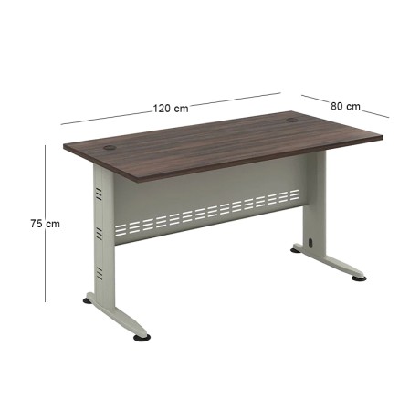 Γραφείο Compact χρώμα σκούρο καρυδί 120x80x75εκ.