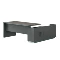 ADVANCE Desk Left 180x160cm Dark Walnut/Grey