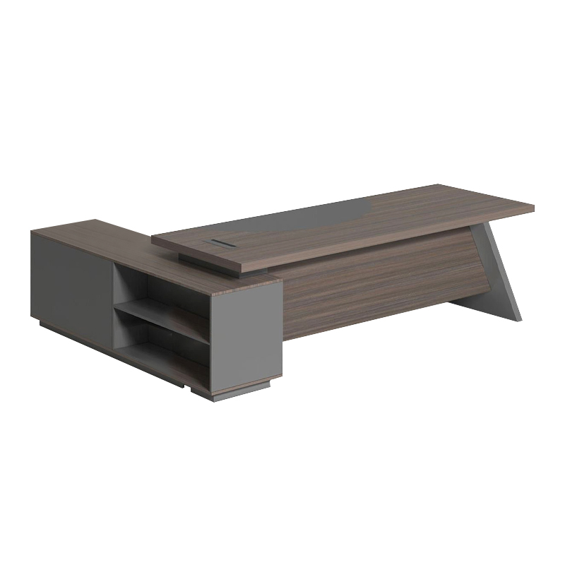 MASTER Γραφείο Δεξιά Γωνία, Απόχρωση Grey Walnut 180x90x75/180x50x62cm