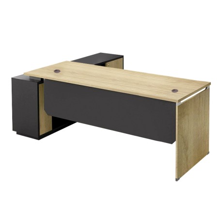 PROJECT Desk (RIGHT) 220x200x75cm Sonoma/Grey