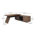 PROLINE Desk Right 200x200cm Wild Oak/Black
