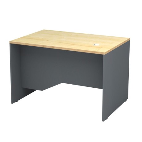 Venturo Megapap melamine working desk in anthracite - oak color 120x80x75cm.
