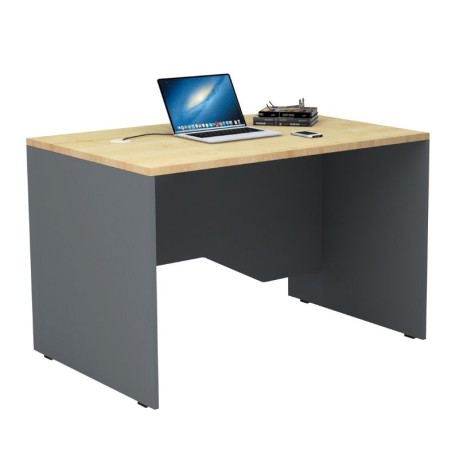 Venturo Megapap melamine working desk in anthracite - oak color 120x80x75cm.