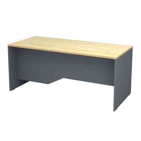 Venturo Megapap melamine working desk in anthracite - oak color 180x80x75cm.