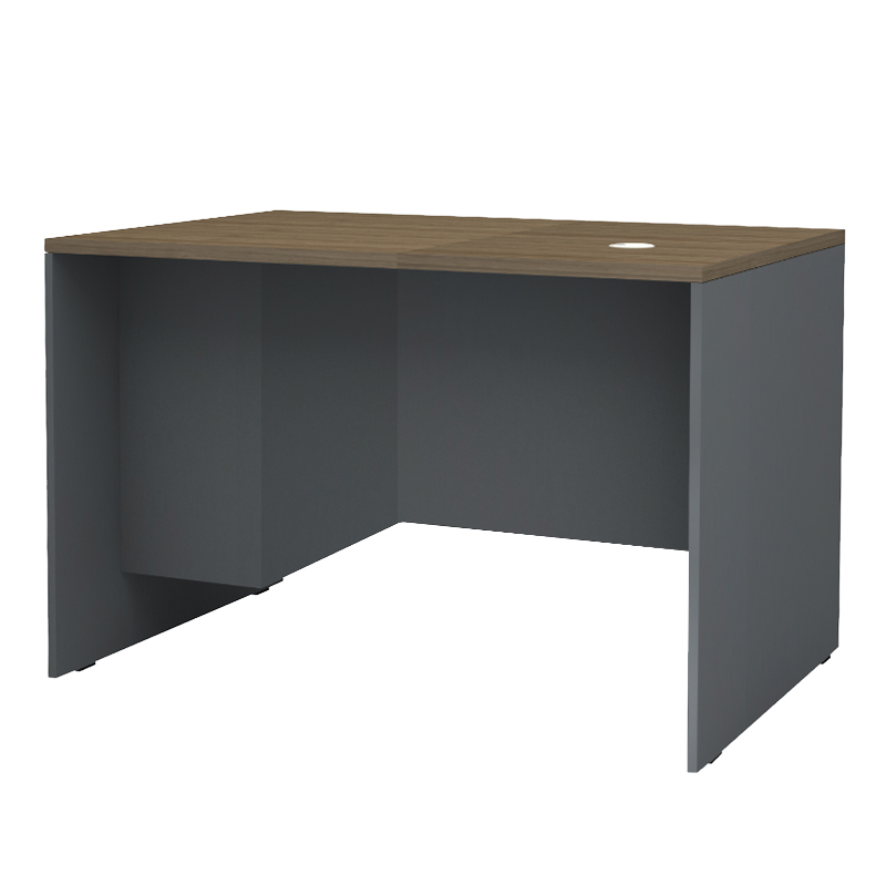 Venturo Megapap melamine working desk in anthracite - walnut color 120x80x75cm.