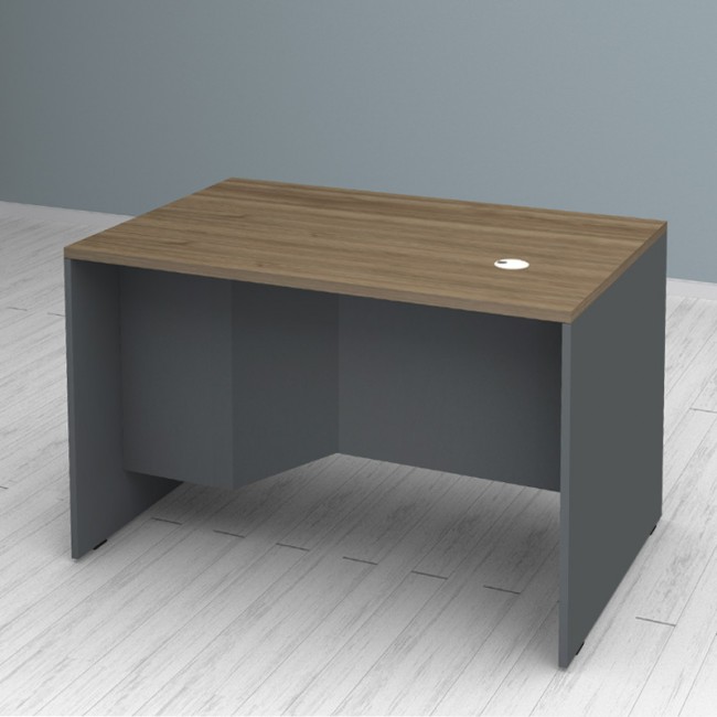 Γραφείο επαγγελματικό Venturo Megapap χρώμα ανθρακί - καρυδί 120x80x75εκ.