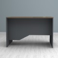 Venturo Megapap melamine working desk in anthracite - walnut color 120x80x75cm.