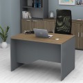 Venturo Megapap melamine working desk in anthracite - walnut color 120x80x75cm.