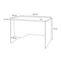Γραφείο επαγγελματικό Venturo Megapap χρώμα λευκό 120x80x75εκ.