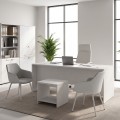 Γραφείο επαγγελματικό Venturo Megapap χρώμα λευκό 150x80x75εκ.