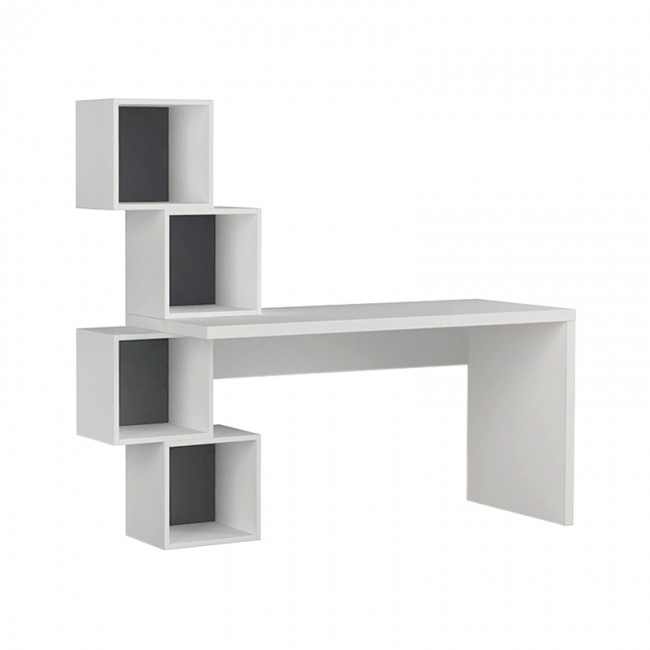 Γραφείο εργασίας Balance Megapap χρώμα λευκό 153,5x60x140εκ