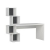 Balance Megapap melamine desk in white color 153,5x60x143cm