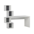 Balance Megapap melamine desk in white color 153,5x60x143cm