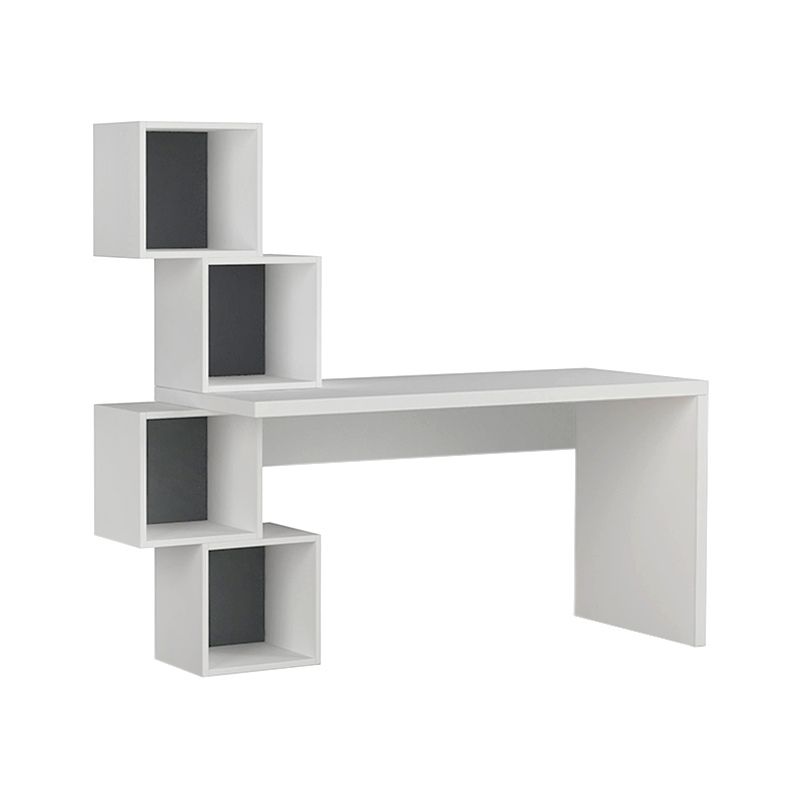 Balance Megapap melamine desk in white color 153,5x60x143cm
