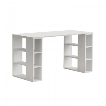 Colmar Megapap melamine desk in white color 140x60x75cm