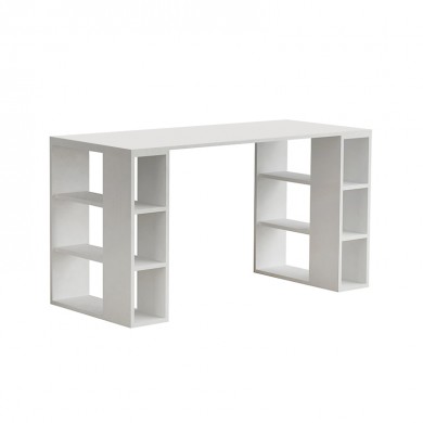 Colmar Megapap melamine desk in white color 140x60x75cm
