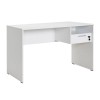 Γραφείο εργασίας Concept Megapap από μελαμίνη σε χρώμα λευκό 120x60x75εκ.
