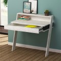 Cowork Megapap melamine desk in ancient white color 94x50x91cm.