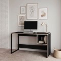 Cubo Megapap melamine - metal desk in black wood color 110x50x75cm.