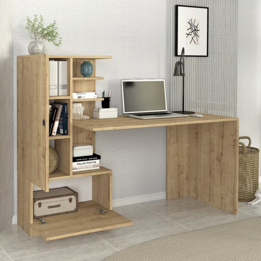 Γραφείο εργασίας Domingo Megapap χρώμα sapphire oak 149,5x60x120εκ. Γραφείο εργασίας Domingo Megapap χρώμα sapphire oak 149,5x60x120εκ.