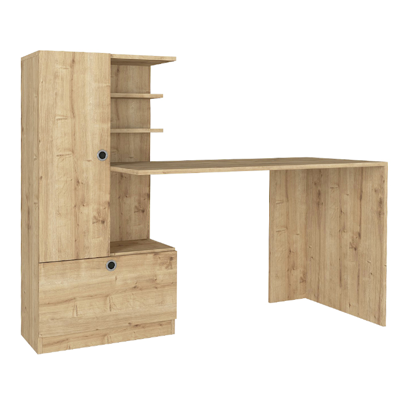 Domingo Megapap melamine desk in sapphire oak color 149,5x60x120cm.